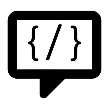 Programlama sohbetinin premimium indirme simgesi