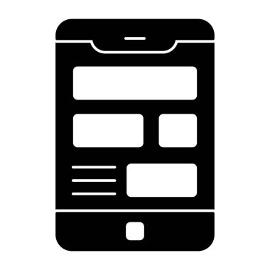 Mobil tasarımın premimium indirme simgesi