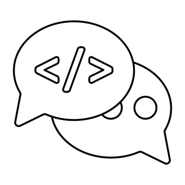 Kodlama sohbetinin premimium indirme simgesi