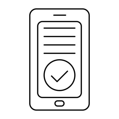 Onaylanmış telefonun yaratıcı tasarım simgesi