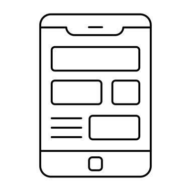 Mobil tasarımın premimium indirme simgesi