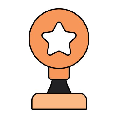 Yıldız ödülünün premium indirme simgesi