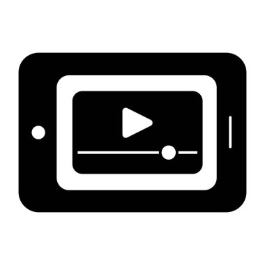 Mobil video için mükemmel tasarım simgesi