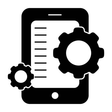 Mobil ayarların moda vektör tasarımı