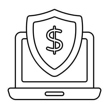     Finansal güvenliğin mükemmel tasarım ikonu