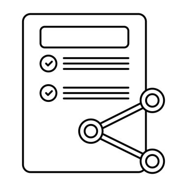 Paylaşım dosyasının modern tasarım simgesi