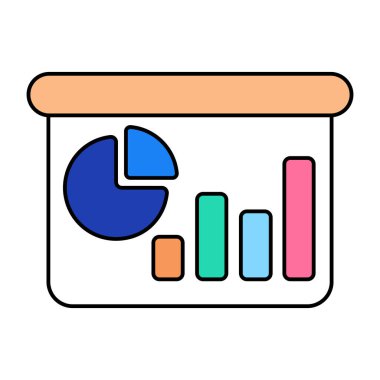 İş sunumunun premimium indirme simgesi