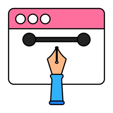 Grafik tasarımının mükemmel tasarım simgesi