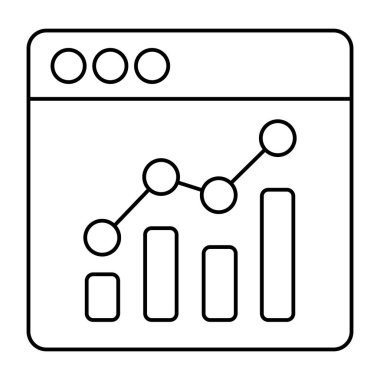 Web istatistiklerinin trend vektör tasarımı