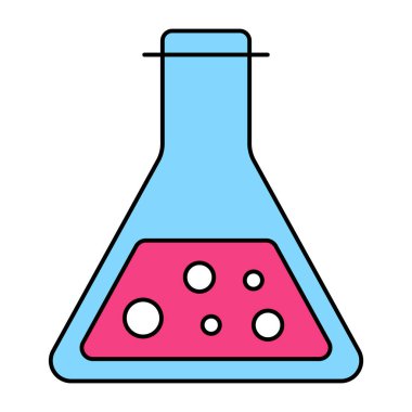      Kimyasal şişenin son moda vektör tasarımı