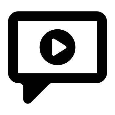Video iletisinin mükemmel tasarım simgesi
