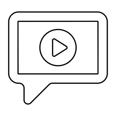 Video iletisinin mükemmel tasarım simgesi