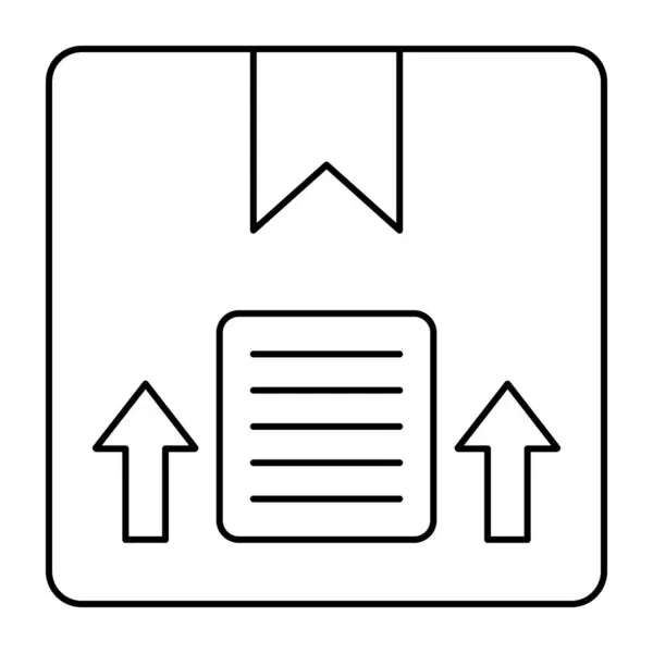 Ícone Design Linear Parcela —  Vetores de Stock