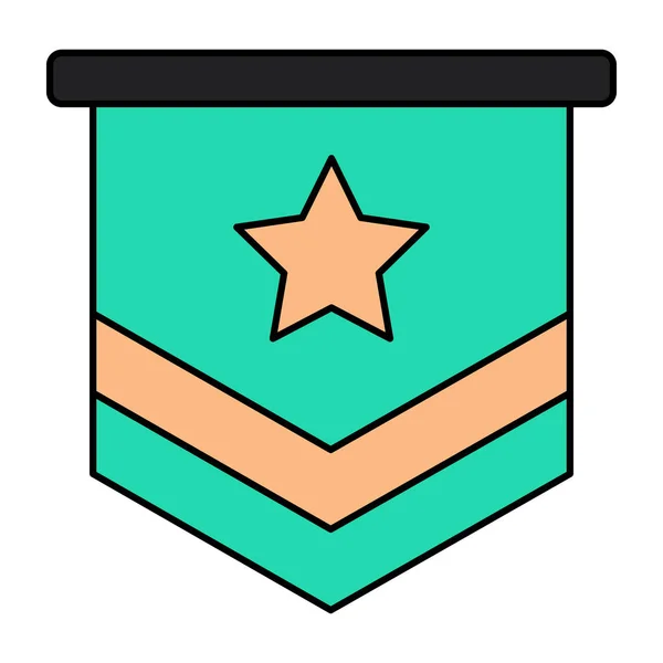 Design Icône Badge Classement — Image vectorielle