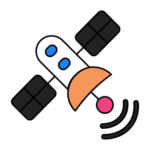 Trendy Vector Design Satellite Station — ストックベクタ