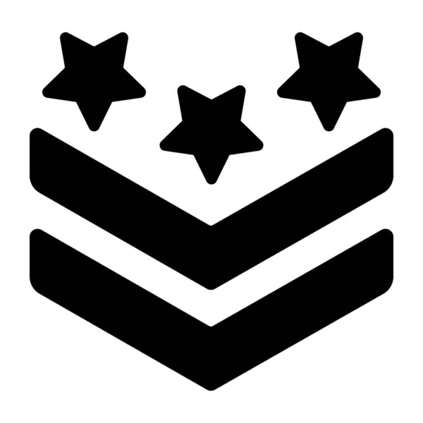 Icon Design Military Rank — Stock Vector