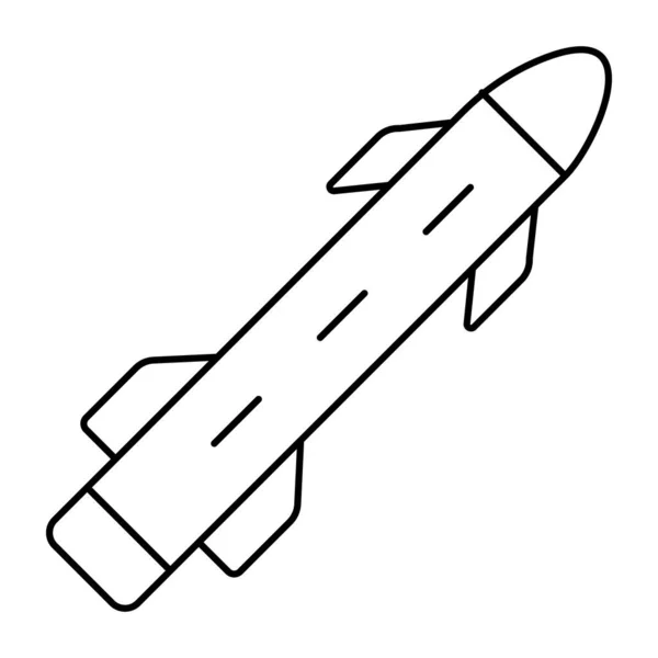 Missile Icon Unique Design — Vector de stock