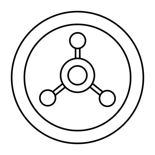 Icône Téléchargement Premium Signe Radioactif — Image vectorielle