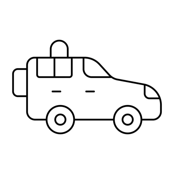 Modern Design Icon Police Car — Stockvektor