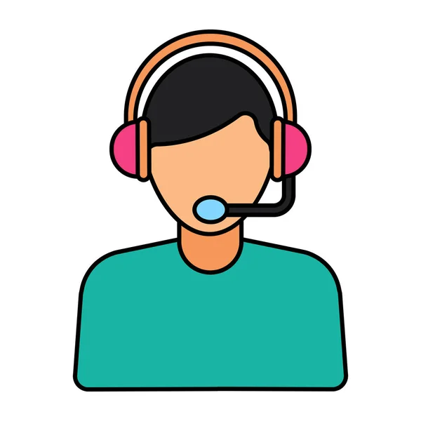 Trendy Vector Design Customer Service — Image vectorielle