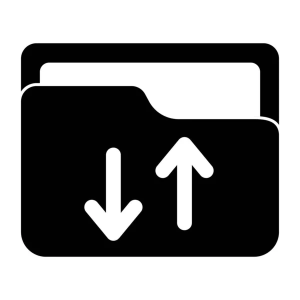 Unique Design Icon Folder Transfer — Vetor de Stock