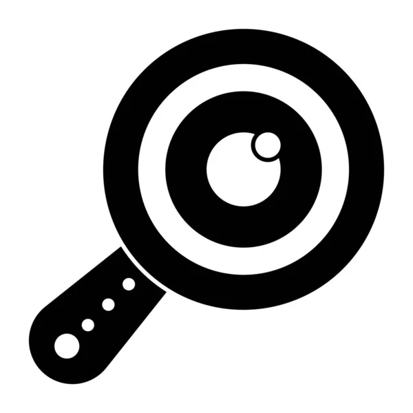 Glyph Design Icon Search Eye — Vetor de Stock
