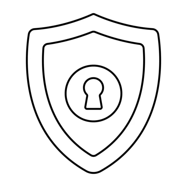 Editable Design Icon Security Shield — Stock Vector
