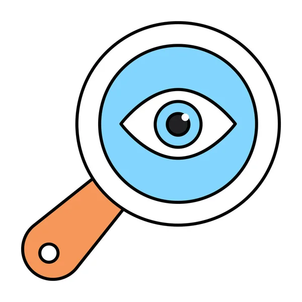 検索眼の完璧なデザインのアイコン — ストックベクタ