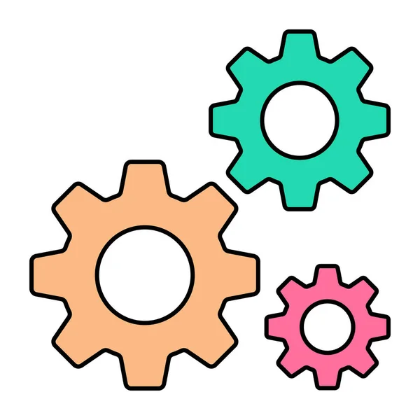 Unique Design Icon Gears — Stock Vector