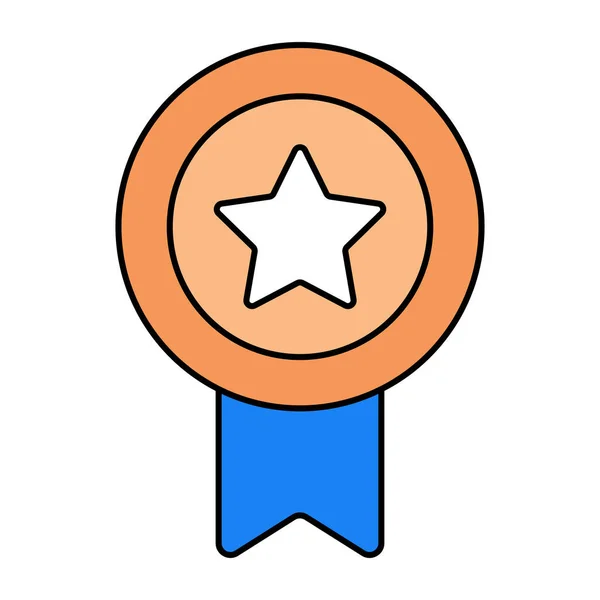 Icon Design Star Badge — Stockvektor