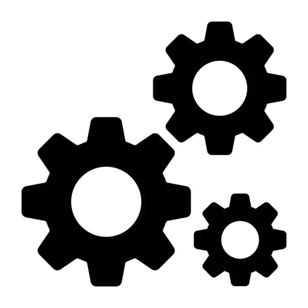 Unique Design Icon Gears — Vector de stock