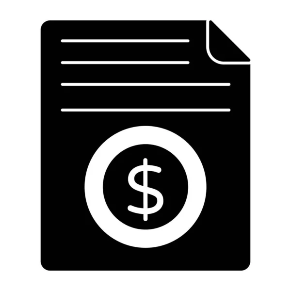 Ein Premium Download Symbol Für Finanzdokumente — Stockvektor