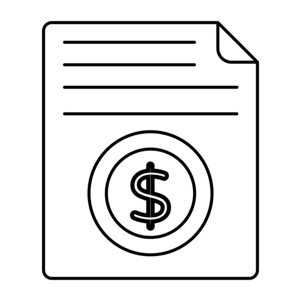 Premium Download Icon Financial Document — ストックベクタ