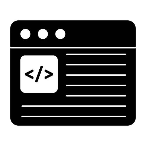 Unique Design Icon Web Coding — Stockvektor