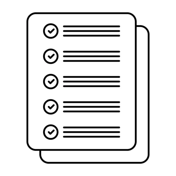 Checklist Icon Editable Vector — Image vectorielle