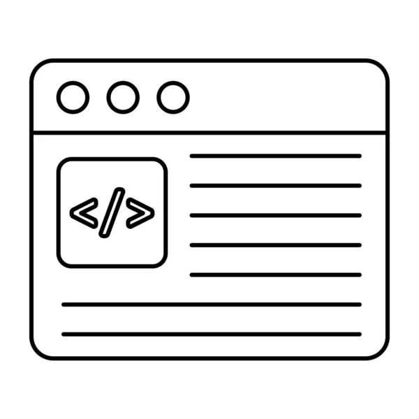 Unique Design Icon Web Coding — Stockvector