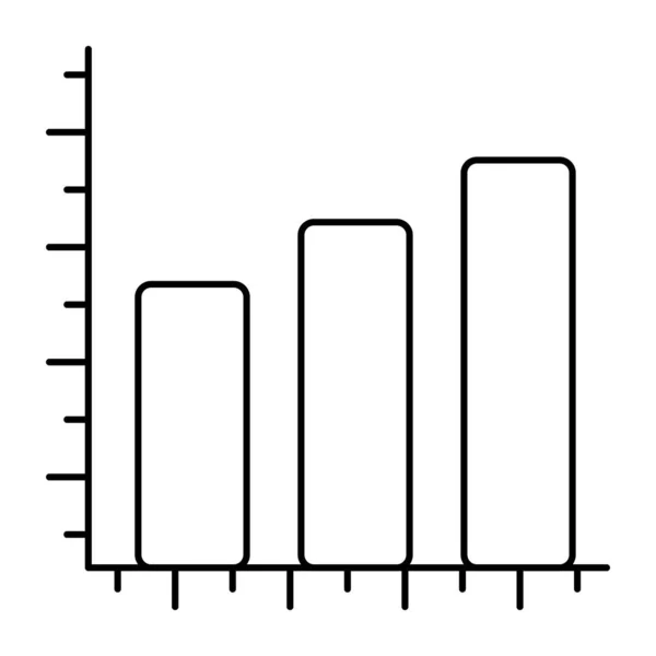 Ícone Design Linear Gráfico Negócios —  Vetores de Stock