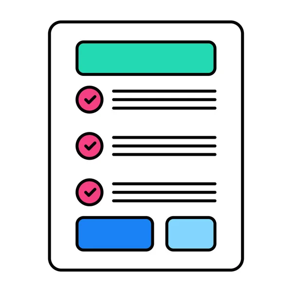 Icon Design Checklist — Stockvektor
