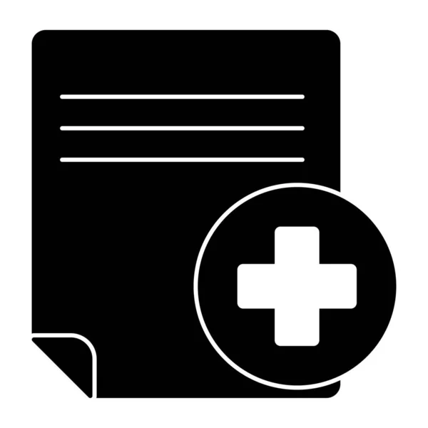 Editable Design Icon Medical File — Wektor stockowy