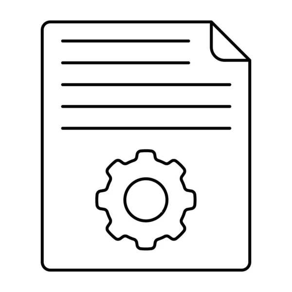 Иконка Перфектного Дизайна Настроек Файлов — стоковый вектор