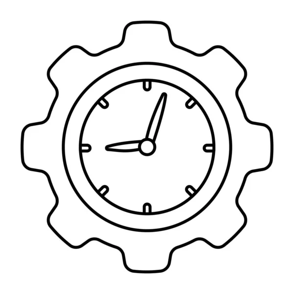 Icon Design Time Management — Vettoriale Stock