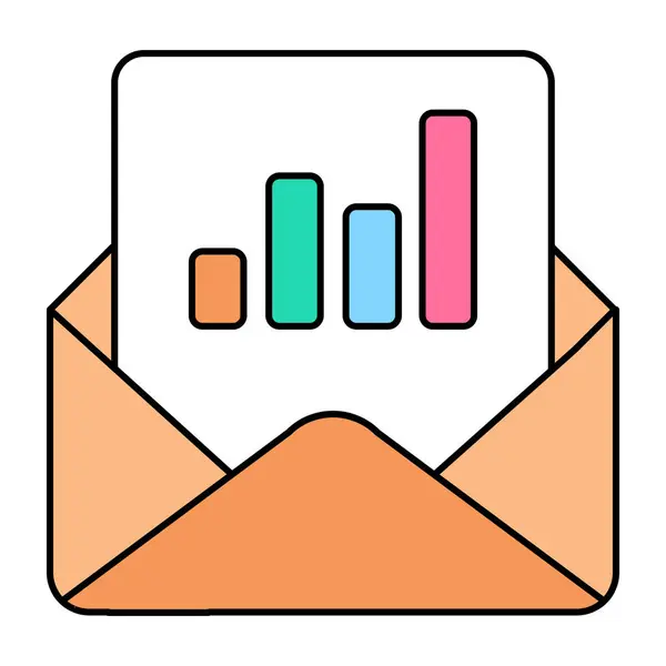 商务邮件的独特设计图标 — 图库矢量图片