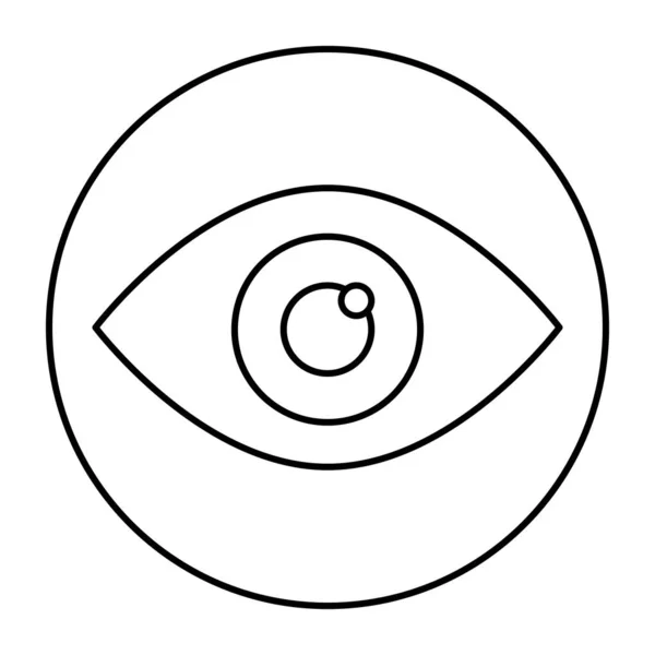 Une Icône Conception Modifiable Oeil — Image vectorielle