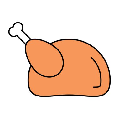 Birinci sınıf tavuk indirme ikonu.