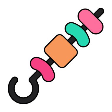 BBQ şişin eşsiz bir tasarım simgesi