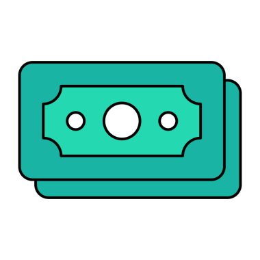 Banknotların düzenlenebilir tasarım simgesi