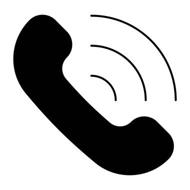 Gelen çağrının trend vektör tasarımı