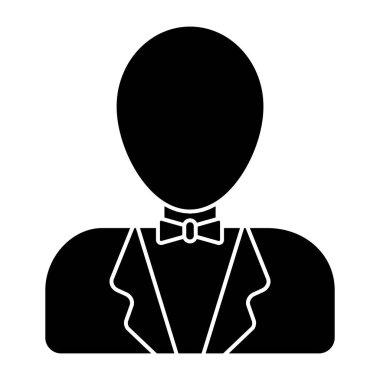 Garson karakter, düzenlenebilir vektör