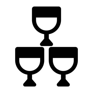 Cam kule düzenlenebilir tasarım simgesi