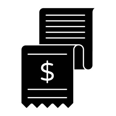 Faturanın modern tasarım simgesi